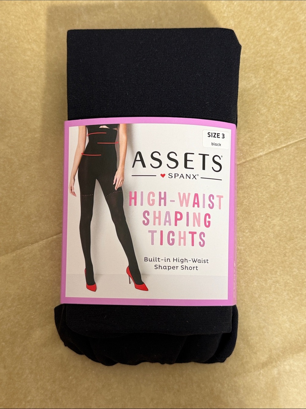 Assets By Spanx High-Waist Shaping Tights - Black